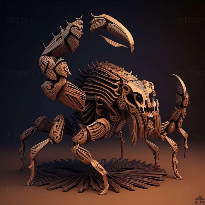 3D модель Euscorpius germanus (STL)